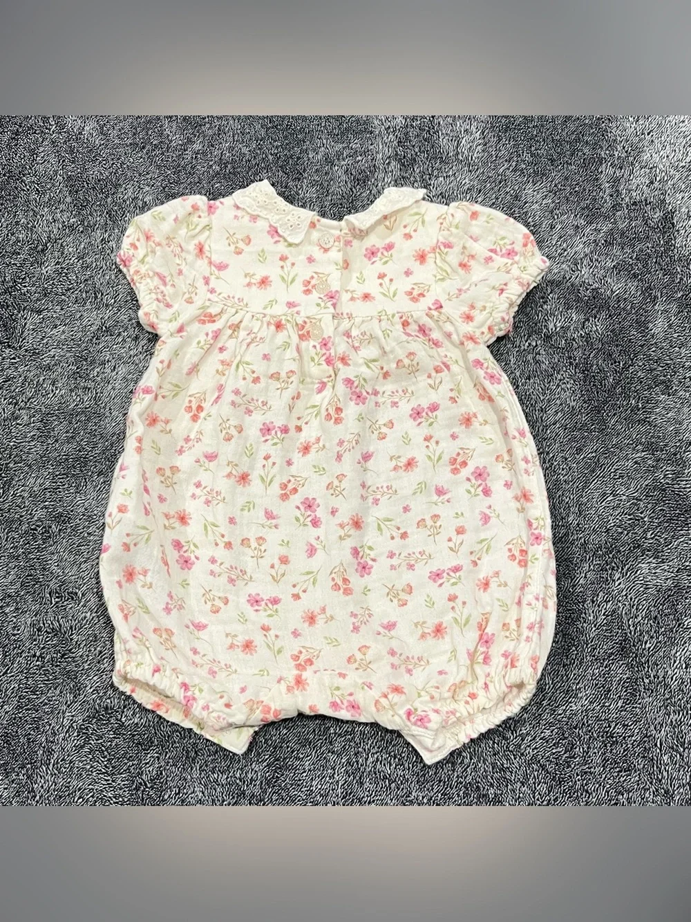 Purebaby Seaside Floral-print Romper size 0-3